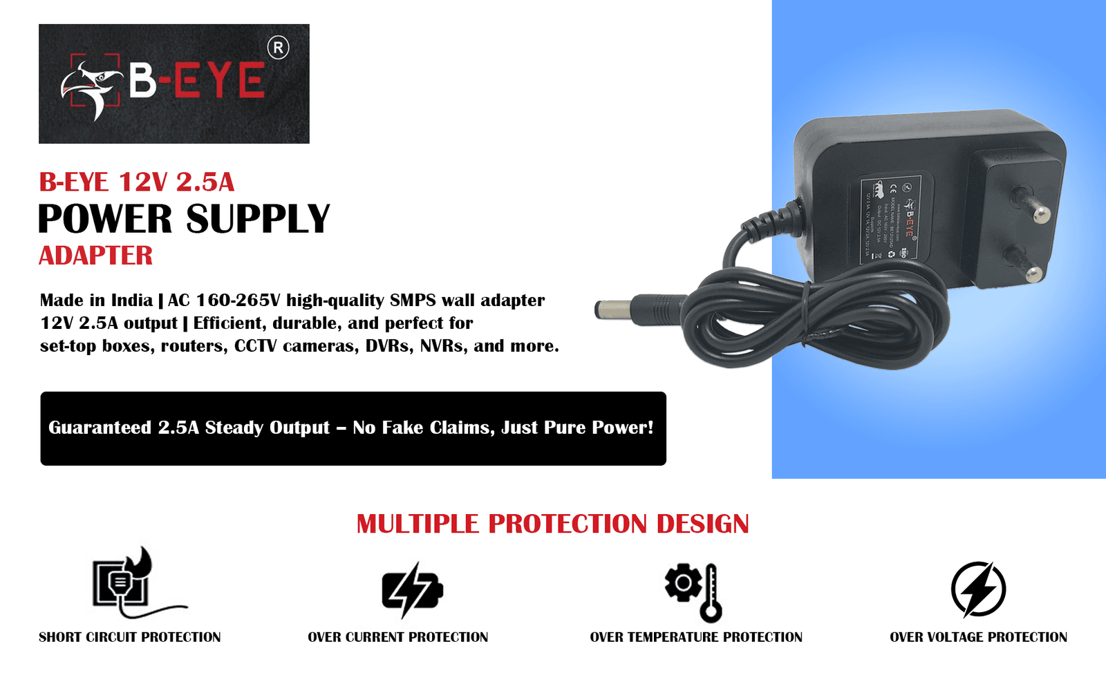ADAPTER 12V 2.5 DESCRIPTION